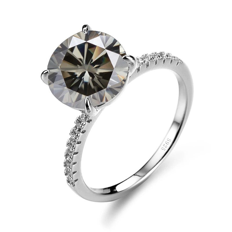 Grey moissanite deals