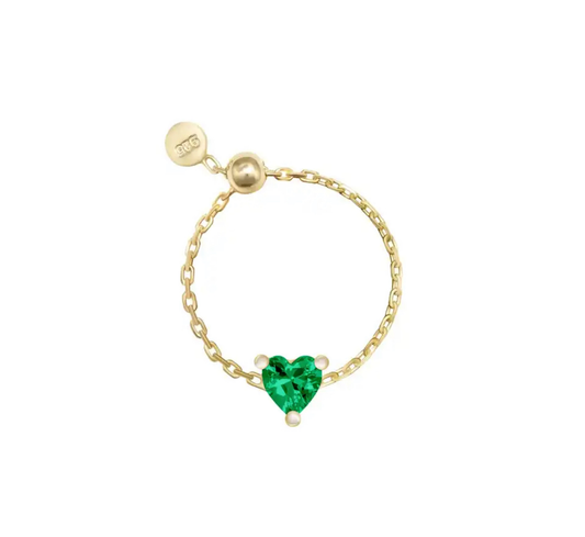 Happiness chain green heart