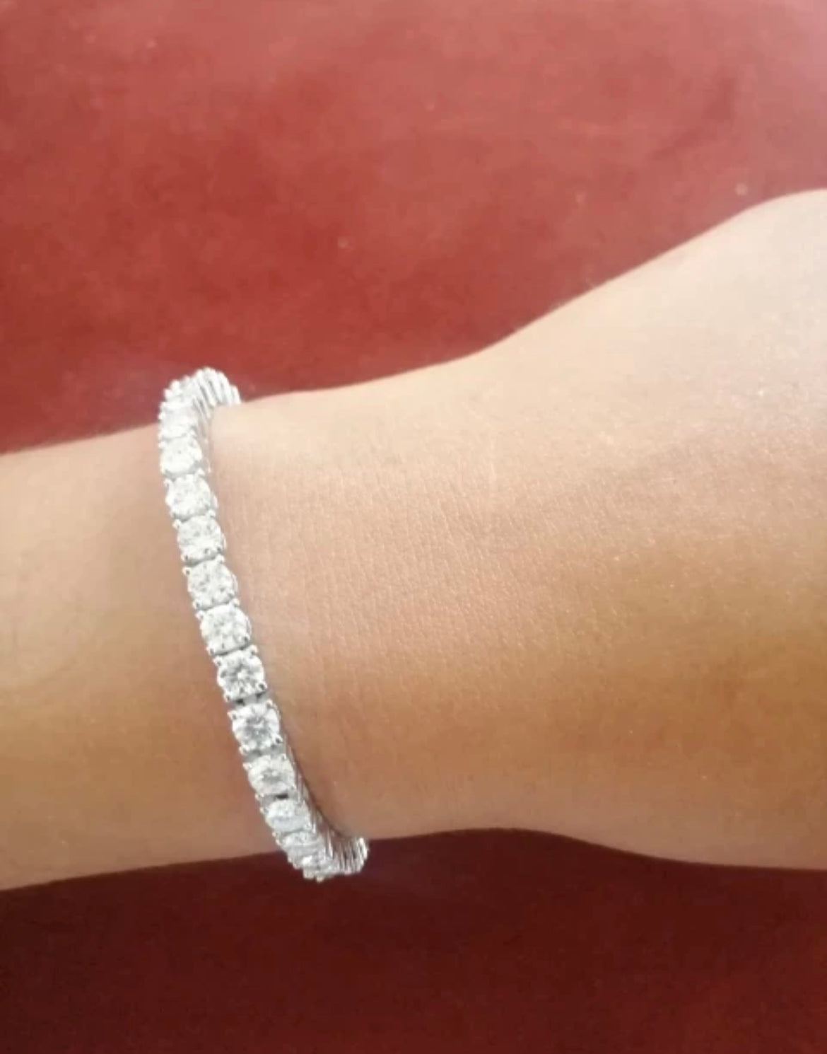 4mm Moissanite tennis bracelet