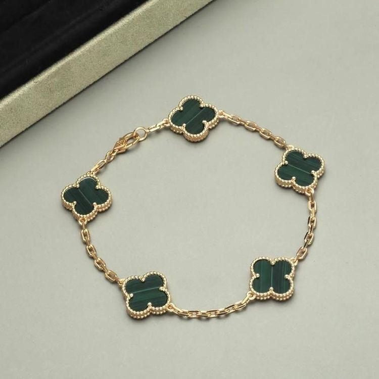 Green and sales gold bracelet